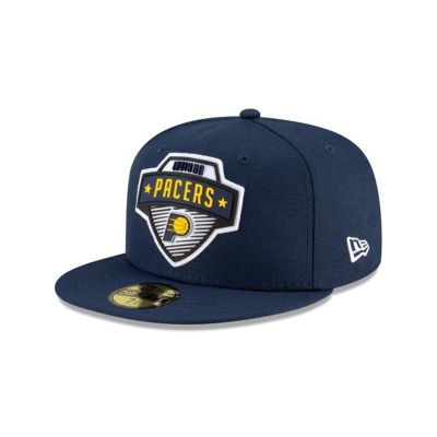 Blue Indiana Pacers Hat - New Era NBA Tip Off Edition 59FIFTY Fitted Caps USA8125390